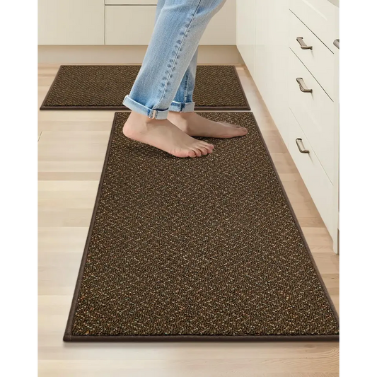 20x32 20x48 Brown Chevron Kitchen Rugs