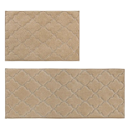 20x30 20x48 Beige Trellis Scatter Rugs for Kitchen