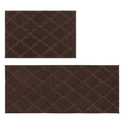 20x30 20x48 Brown Trellis Scatter Rugs for Kitchen