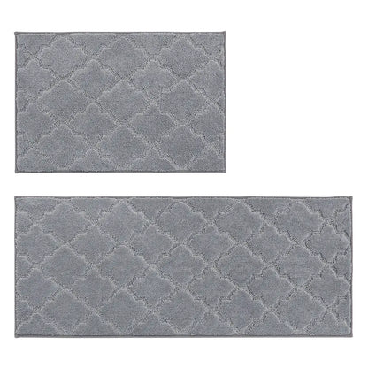 20x30 20x48 Grey Trellis Scatter Rugs for Kitchen