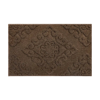 20x32 Brown Elegant Floral Door Mats
