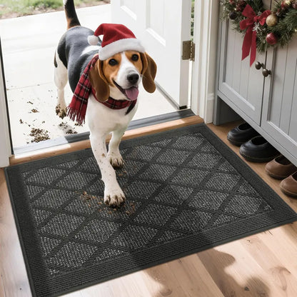 20x32 Dark Grey Plain Diamond Door Mats