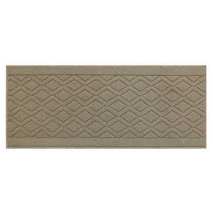 20x48 Beige Wave Geometric Kitchen Mat