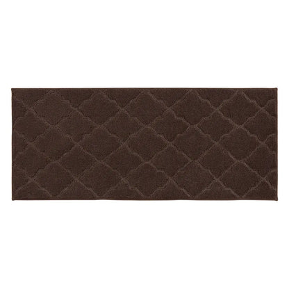 20x48 Brown Trellis Scatter Rugs for Kitchen