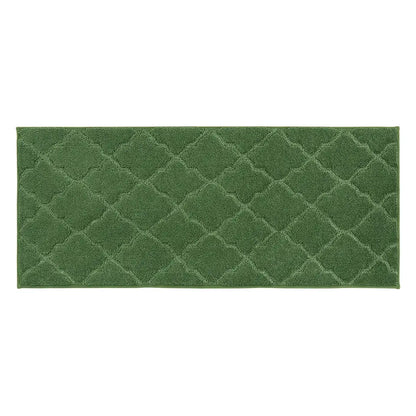 20x48 Green Trellis Scatter Rugs for Kitchen