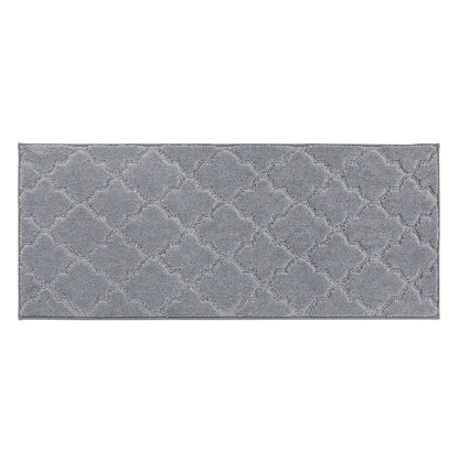 20x48 Grey Trellis Scatter Rugs for Kitchen