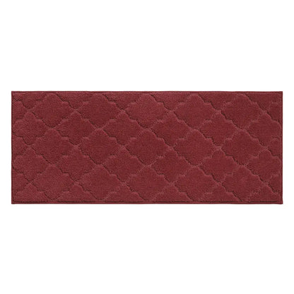 20x48 Red Trellis Scatter Rugs for Kitchen