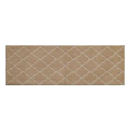 20x59 Beige Trellis Scatter Rugs for Kitchen