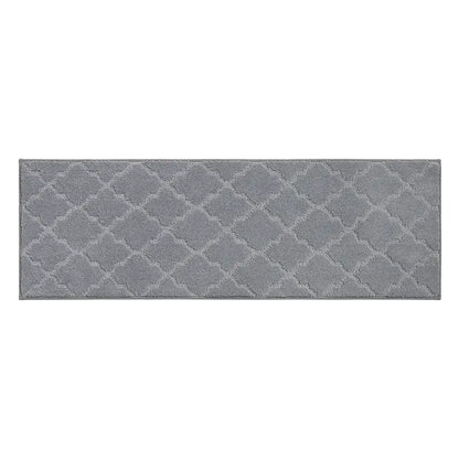 20x59 Grey Trellis Scatter Rugs for Kitchen