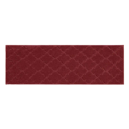 20x59 Red Trellis Scatter Rugs for Kitchen