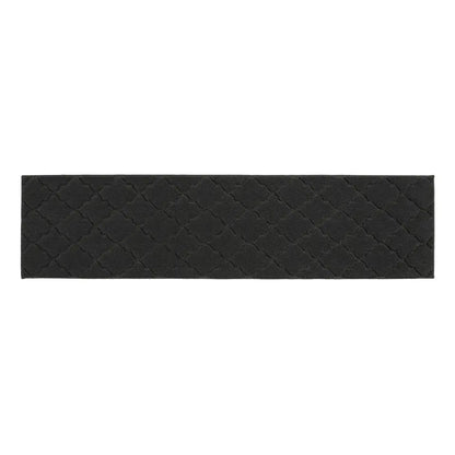 20x79 Black Trellis Scatter Rugs for Kitchen