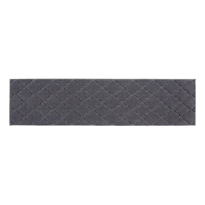 20x79 Dark Grey Trellis Scatter Rugs for Kitchen