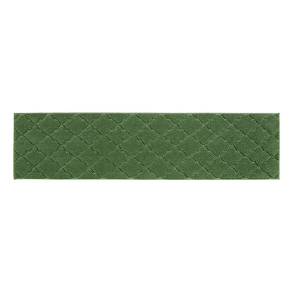 20x79 Green Trellis Scatter Rugs for Kitchen