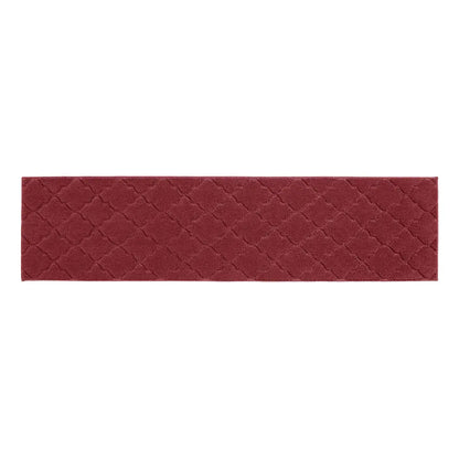 20x79 Red Trellis Scatter Rugs for Kitchen