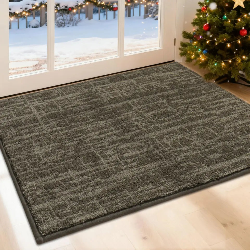 24X36 Light Brown Abstract Carpet Front Door