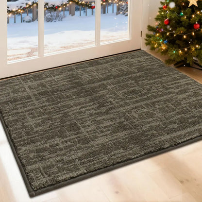 24X36 Light Brown Abstract Carpet Front Door