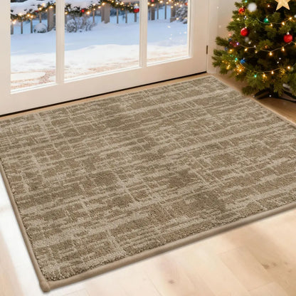 24X36 Taupe Abstract Carpet Front Door
