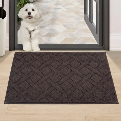 24x36 Brown Classic Pattern Mud Door Mat