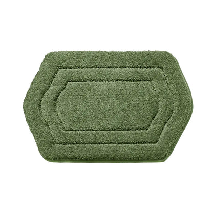 24x36 Green Oval Fluffy Bath Rug