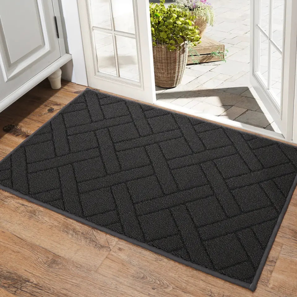 24x36 Middle Black Classic Pattern Mud Door Mat