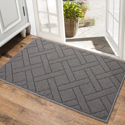 24x36 Middle Grey Classic Pattern Mud Door Mat