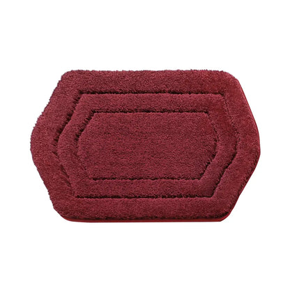 24x36 Red Oval Fluffy Bath Rug