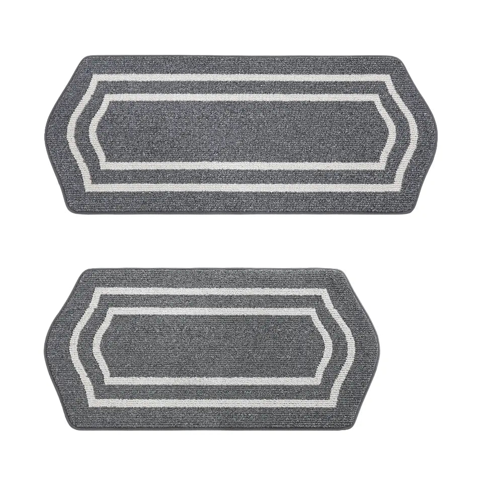 24x48 24x59 Dark Grey Long Oval Washable Kitchen Rugs