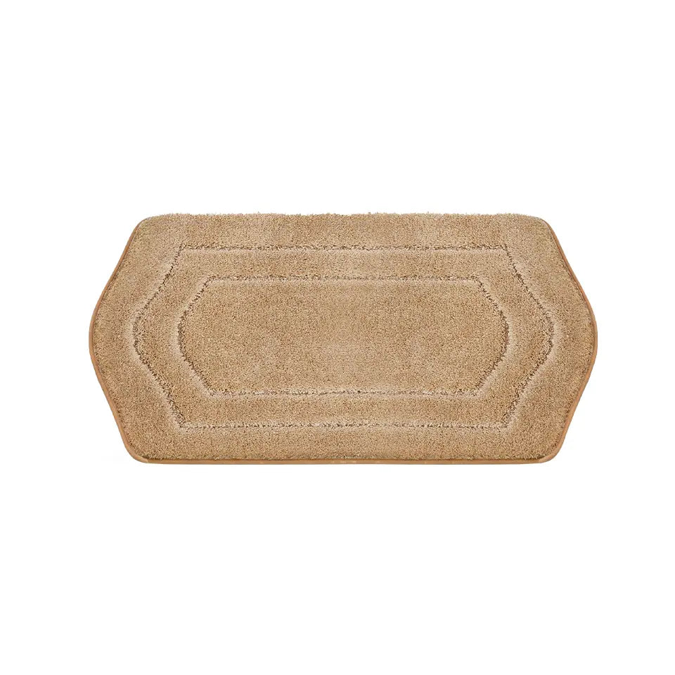 24x48 Beige Oval Fluffy Bath Rug