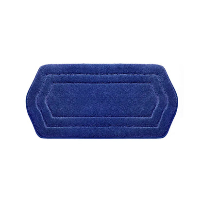 24x48 Blue Oval Fluffy Bath Rug