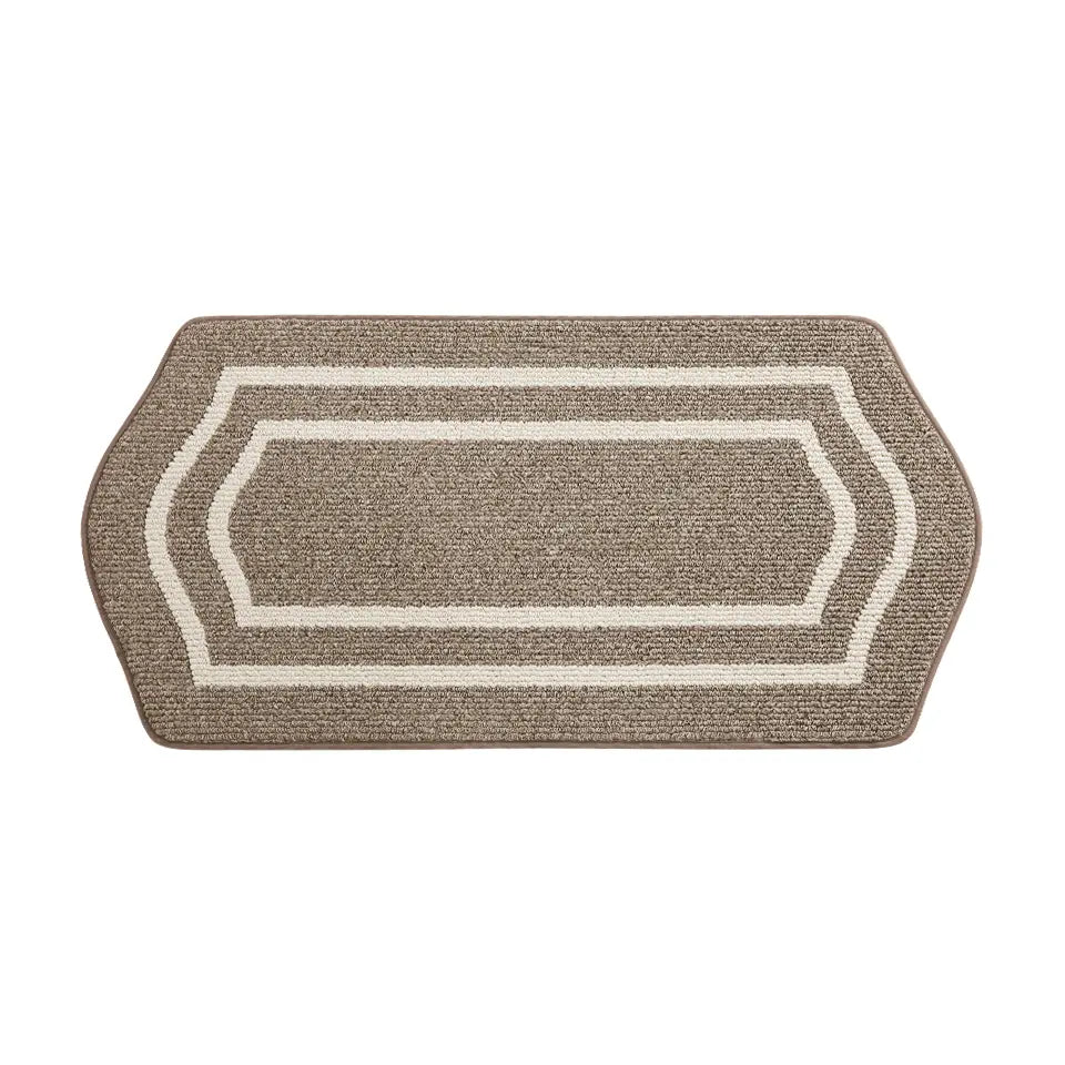 24x48 Brown Long Oval Washable Kitchen Rugs