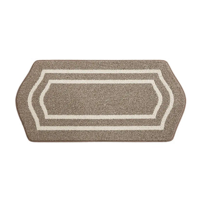 24x48 Brown Long Oval Washable Kitchen Rugs