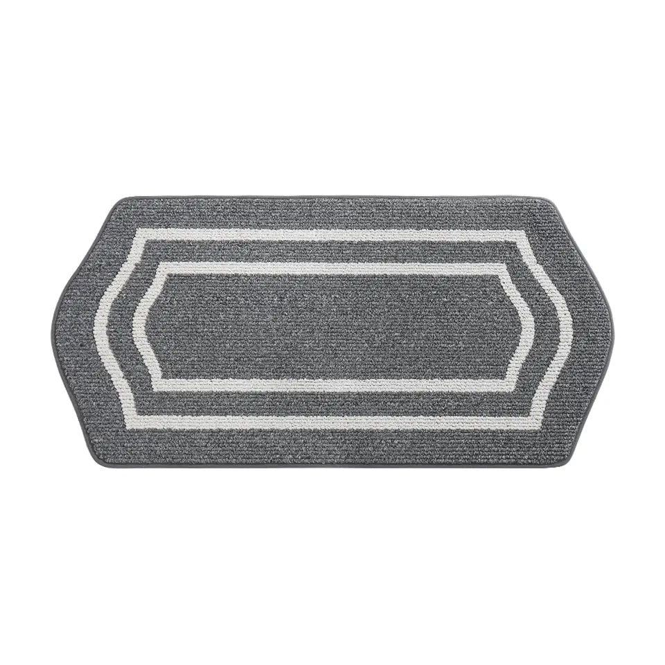 24x48 Dark Grey Long Oval Washable Kitchen Rugs