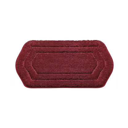 24x48 Red Oval Fluffy Bath Rug