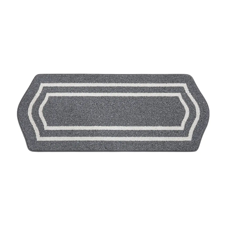 24x59 Dark Grey Long Oval Washable Kitchen Rugs