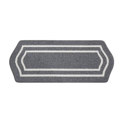 24x59 Dark Grey Long Oval Washable Kitchen Rugs