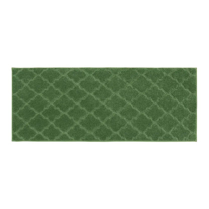 24x60 Green Trellis Scatter Rugs for Kitchen