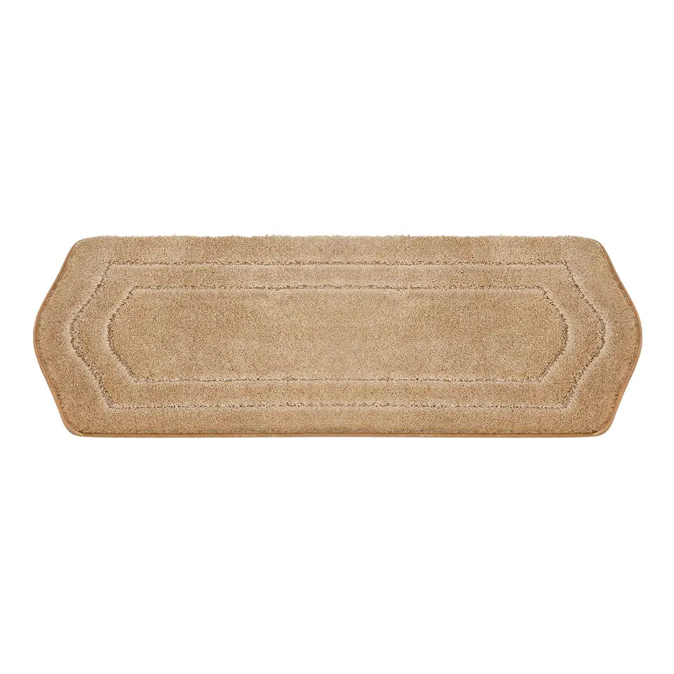 24x70 Beige Oval Fluffy Bath Rug