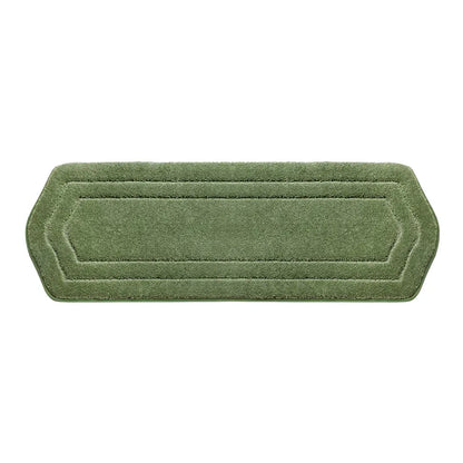 24x70 Green Oval Fluffy Bath Rug