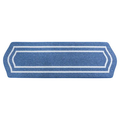24x79 Blue Long Oval Washable Kitchen Rugs