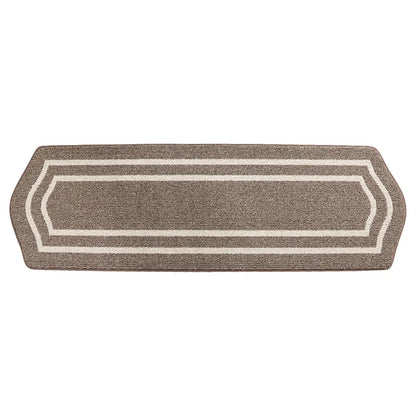24x79 Brown Long Oval Washable Kitchen Rugs