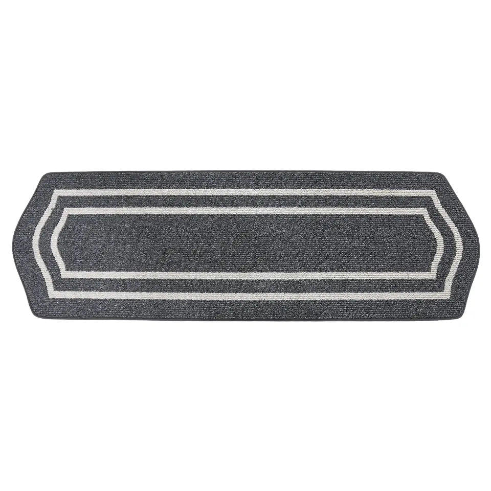 24x79 Dark Grey Long Oval Washable Kitchen Rugs