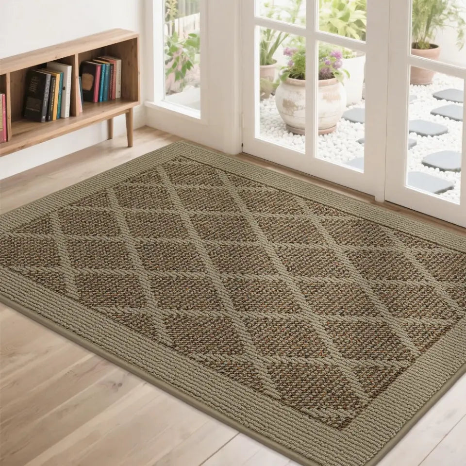 32x48 Beige Plain Diamond Door Mats