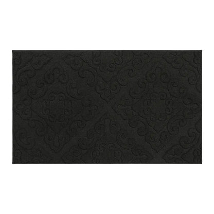 36x60 Black Elegant Floral Door Mats