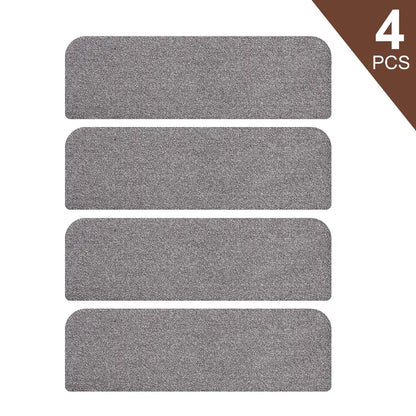 4pcs Set of Grey Machine Washable Stair Treads