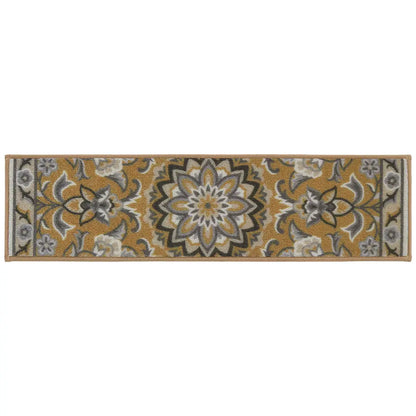8x30 Brown Grey Floral Stair Treads