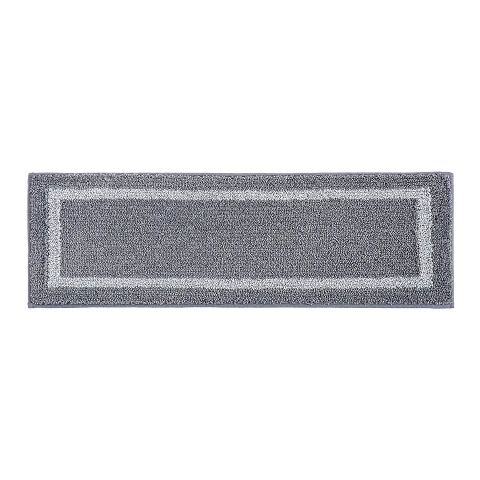 9x28 Grey Carpet with Border for Stairs