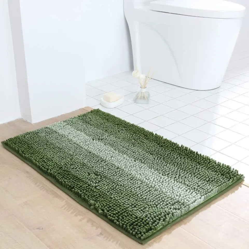 Blue Gradient Stripe Bath Rug for Bath Door