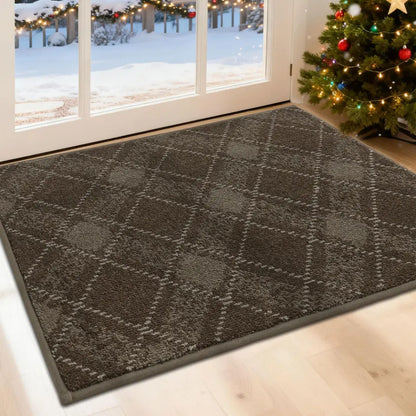 Brown 24x36 Plaid Door Mats
