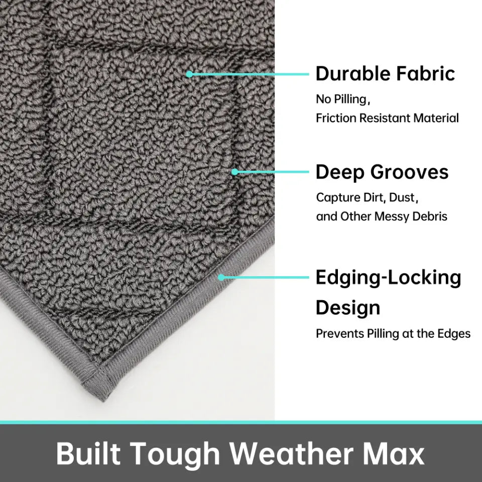 Details of Grey Simple Door Mat