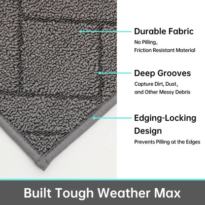 Details of Grey Simple Door Mat
